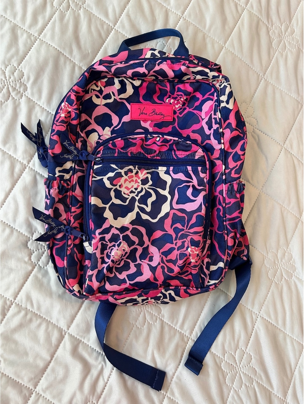 Vera Bradley XL Campus Backpack Katarina Pink Floral
